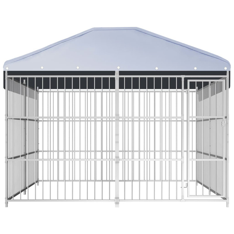 Juri 200cm H Panel Metal Yard Kennel With Door