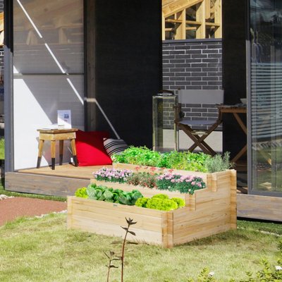 Wood Raised Garden Bed