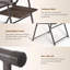 Ensemble de 4 chaises pliantes pliantes en acier