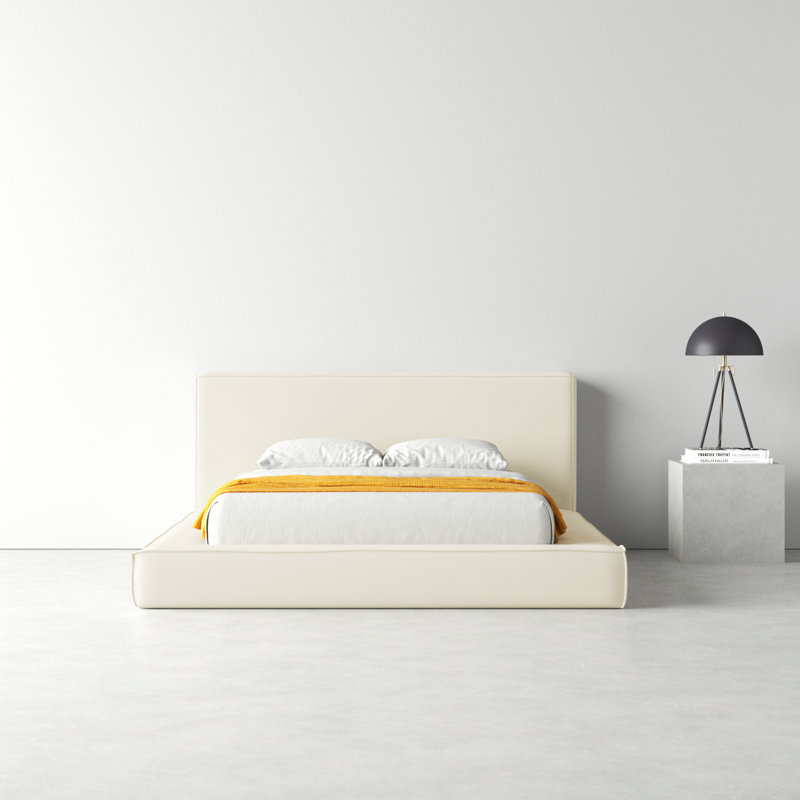 Olafur Linen Bed, Queen, Cream