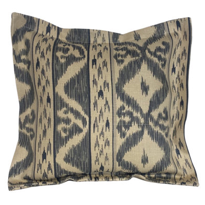 Geometric Cotton Blend Reversible Pillow Cover