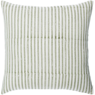 Striped Linen Throw Pillow