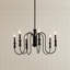 Lustre noir 6 lumières 28,5 pouces Karthe-2050347133