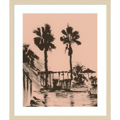 «Holiday» par Dan Hobjour, reproduction d'art murale en bois encadrée