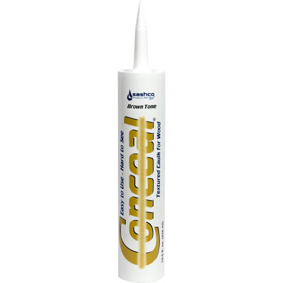 Sashco 46030 10.5 Oz. Golden Mesa Conceal Textured Caulk Brown Tone-12PK
