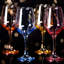 Verre à vin 12 onces en cristal multicolore, pour la maison, le bar et la fête, ensemble de 6