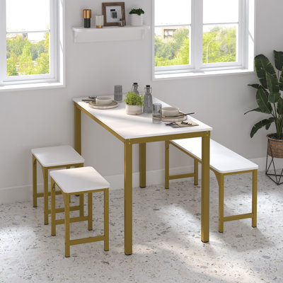 Kaedynce 4 - Person Four Leg Dining Set
