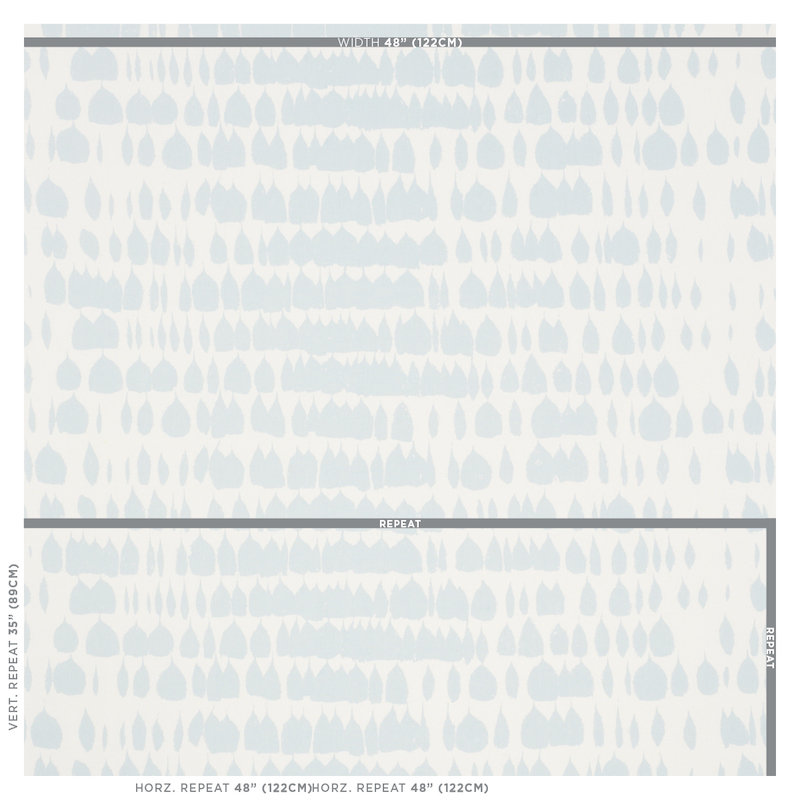 Queen Of Spain Fabric, Sky