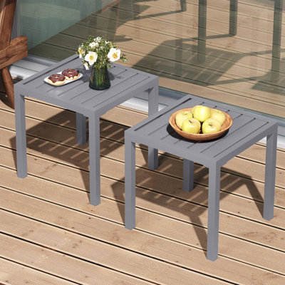 Table d'appoint carrée (ensemble de 2)