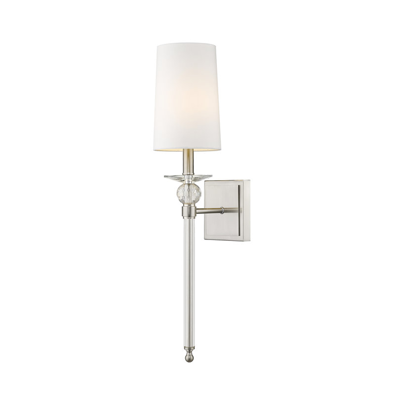 Athlyn 1-Light Dimmable Wallchiere, Brushed Nickel