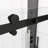 Matte Black Sliding Shower Door - 5/16" Tempered Glass, Good Leakage Function For Bathroom Low Maintenance