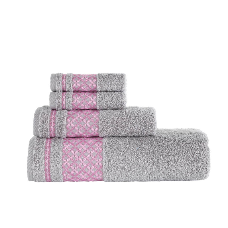 Serviettes de bain KAFTHAN, Gris clair