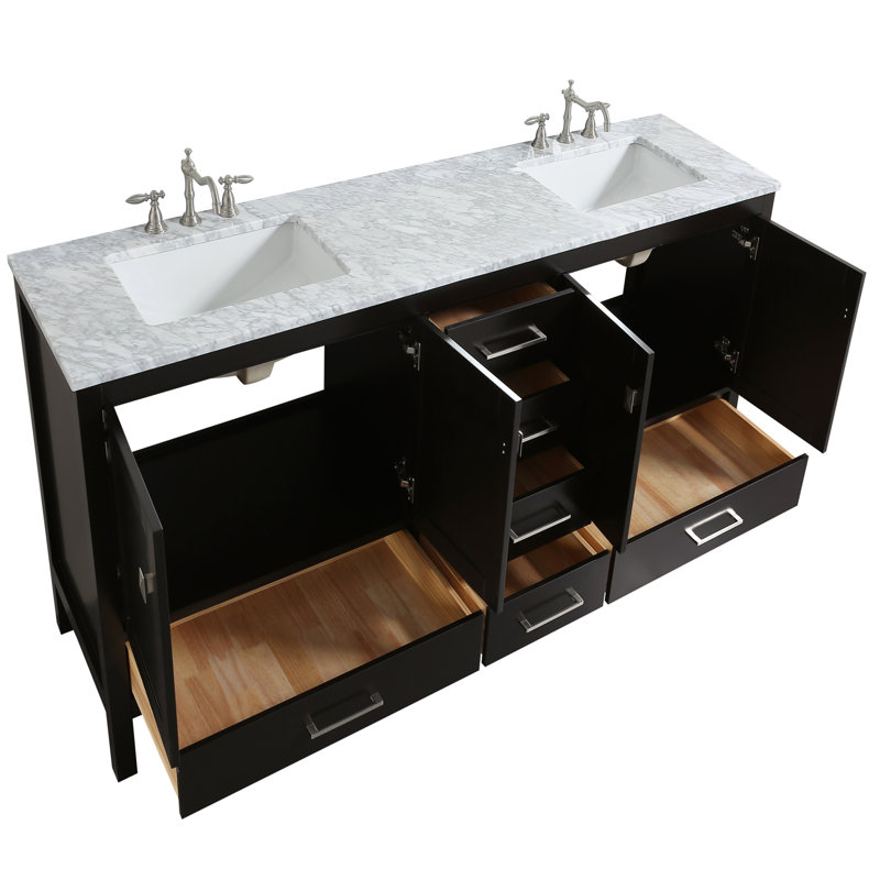 Minnich 84" Double Bathroom Vanity Set