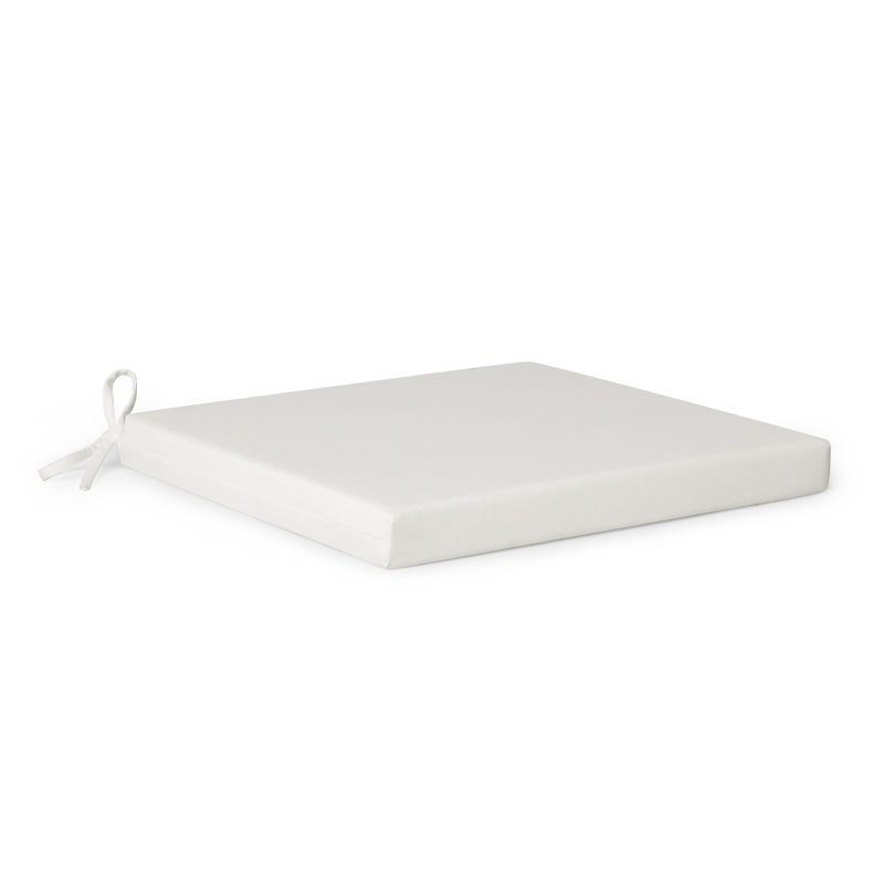 Coussin de chaise de patio , Blanc, 18" W x 18" D