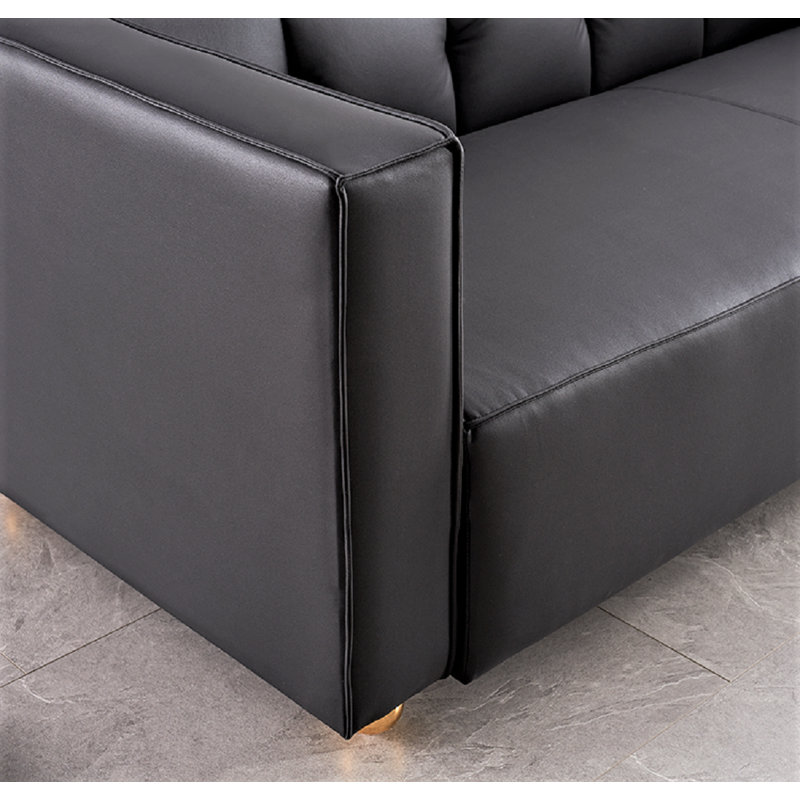 Subin Upholstered 86.7'' Sofa, Black