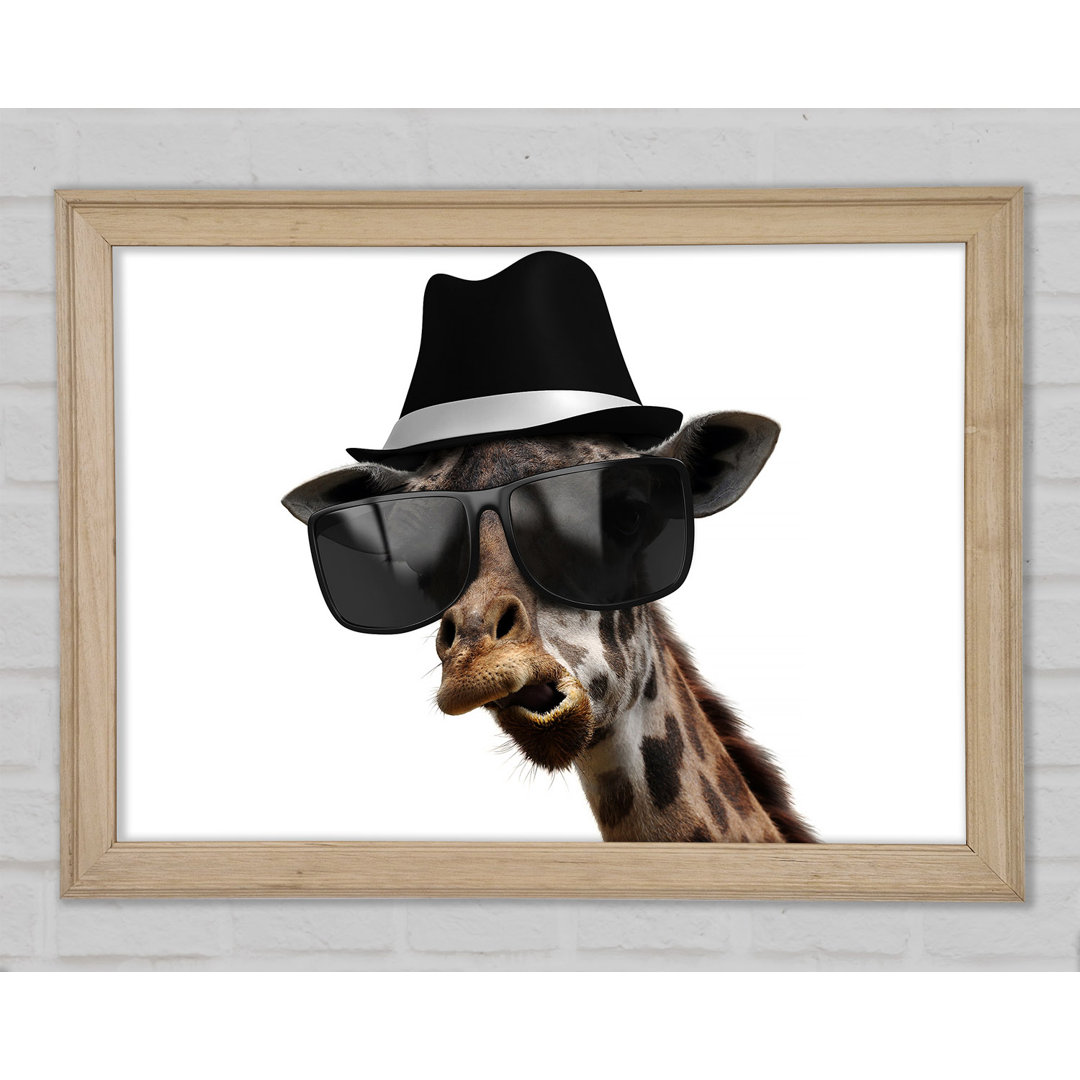 Mafia Giraffe Gerahmter Druck