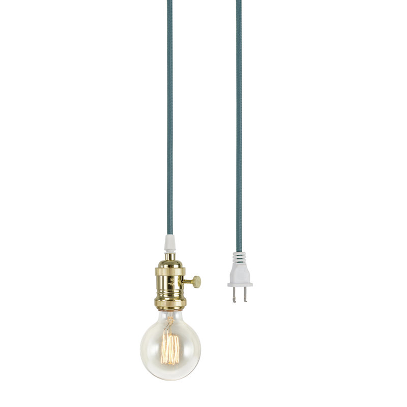 Luminaire suspendu 1 lumière à 1 lumière, Bleu marine