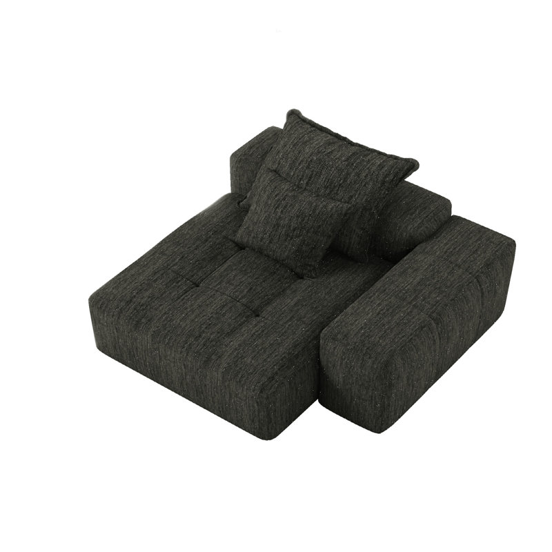 Canapé modulaire surdimensionné Modern, Black