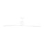 Visual Comfort Fan Peel Smart 66 LED Indoor Ceiling Fan with Threaded Downrod, Matte White ABS blades and Handheld Remote-346988287