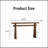 Walnut MDF Console Table 55 Inch Narrow Entryway Sofa Table with Double Support Frame