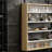 5-Tier Wall-Mounted Display Case Display Cabinet