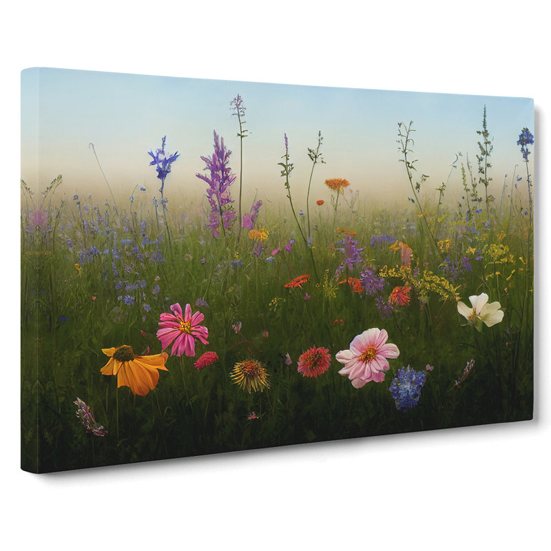 Supreme Wildflowers Floral - Wrapped Canvas, 40cm H x 60cm W x 3cm D