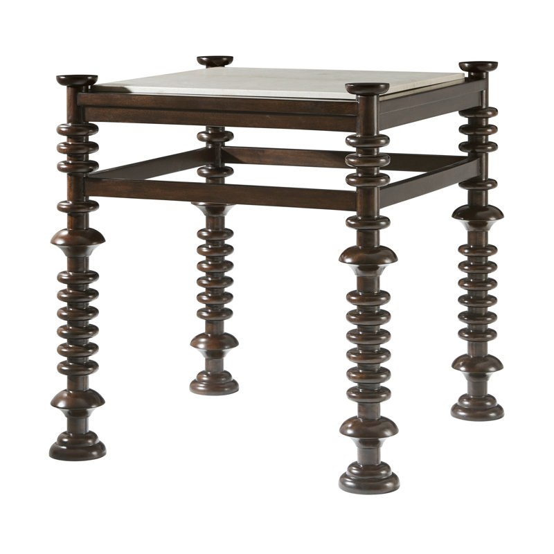 James Marble End Table