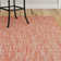 Tapis rouge / beige Castlebourne