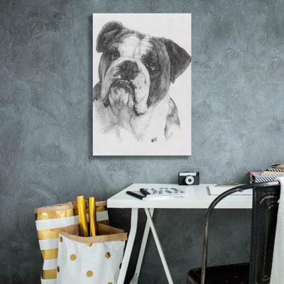 «American Bulldog» par Barbara Keith, art mural sur toile
