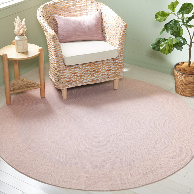 Rihanne Hand Woven Cotton Rug, Round 6'