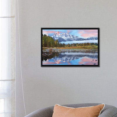 «Grand Tetons Reflection in Lake, Parc national de Grand Teton, Wyoming I», impression sur toile