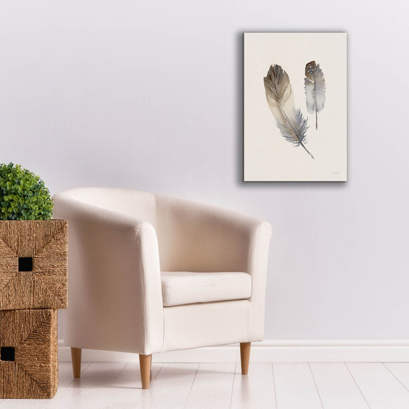 «Epic Graffiti» «Falling Feathers 1» par Katrina Pete, art mural sur toile, 12 po x 16 po, H 26 po x l 18 po x P 0,75 po