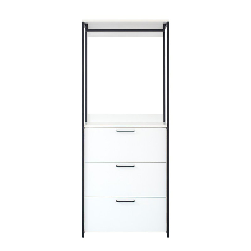Walk-in en bois et métal, Blanc