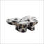 Table basse moderne en faux travertin texturé pour le salon / bureau-2137583193