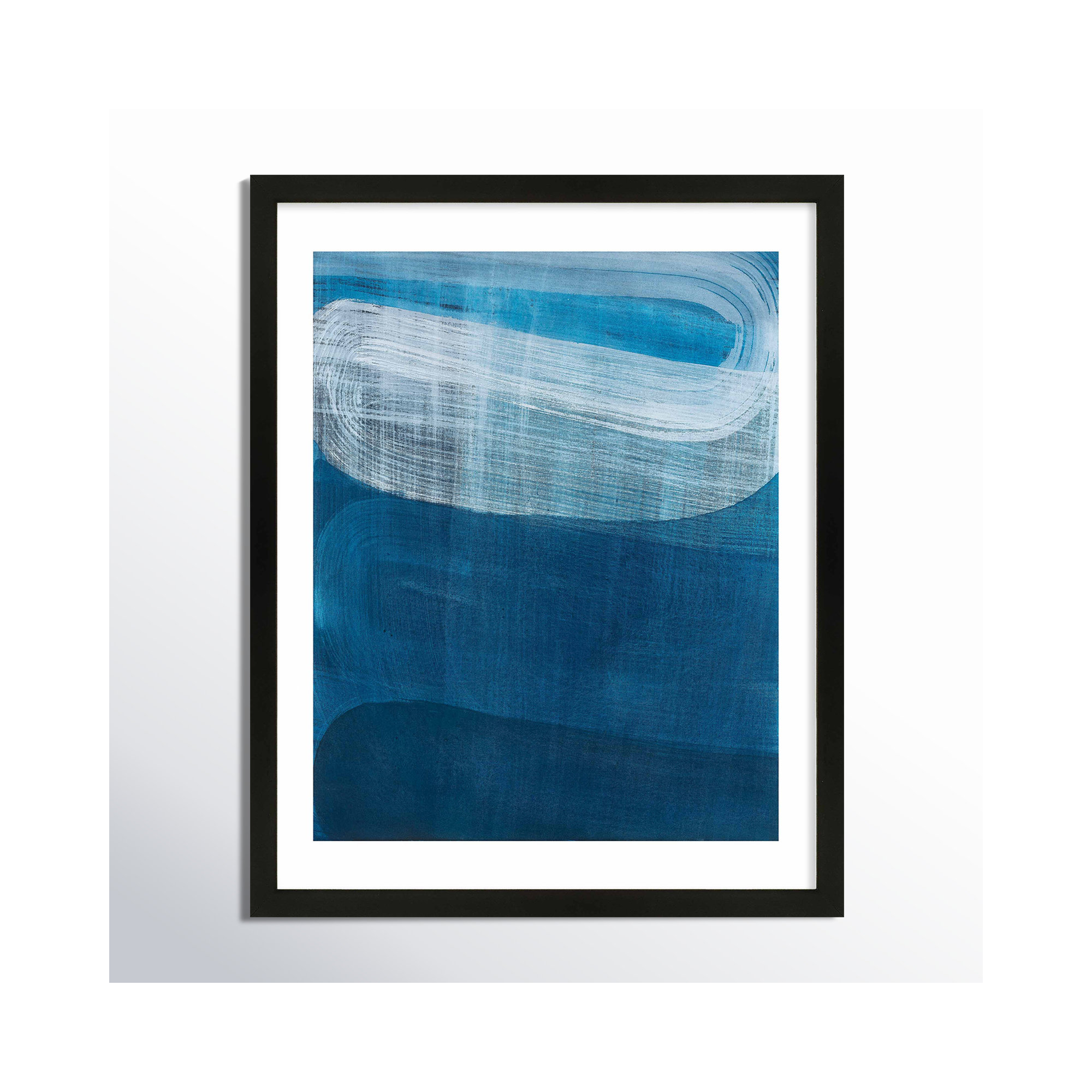 Tidal Blues by Stephanie Dennis, Black, 20" H x 16" W  x 1.25" D