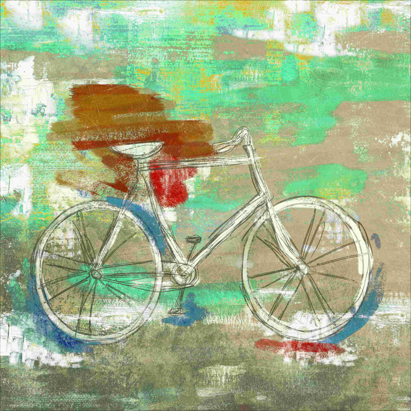 Impression sur toile, "patiné", L 36 po x H 36 po