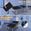 Plateau de table de tennis de table pliable et portable de taille moyenne 6 * 3 pi noir pour jeux d'intérieur-120893744-120893748