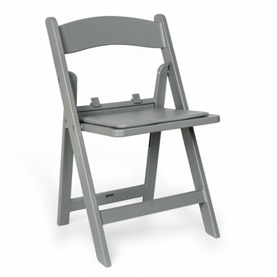 Kids Resin Folding Chair with Vinyl Padded Seat by Harriet Bee