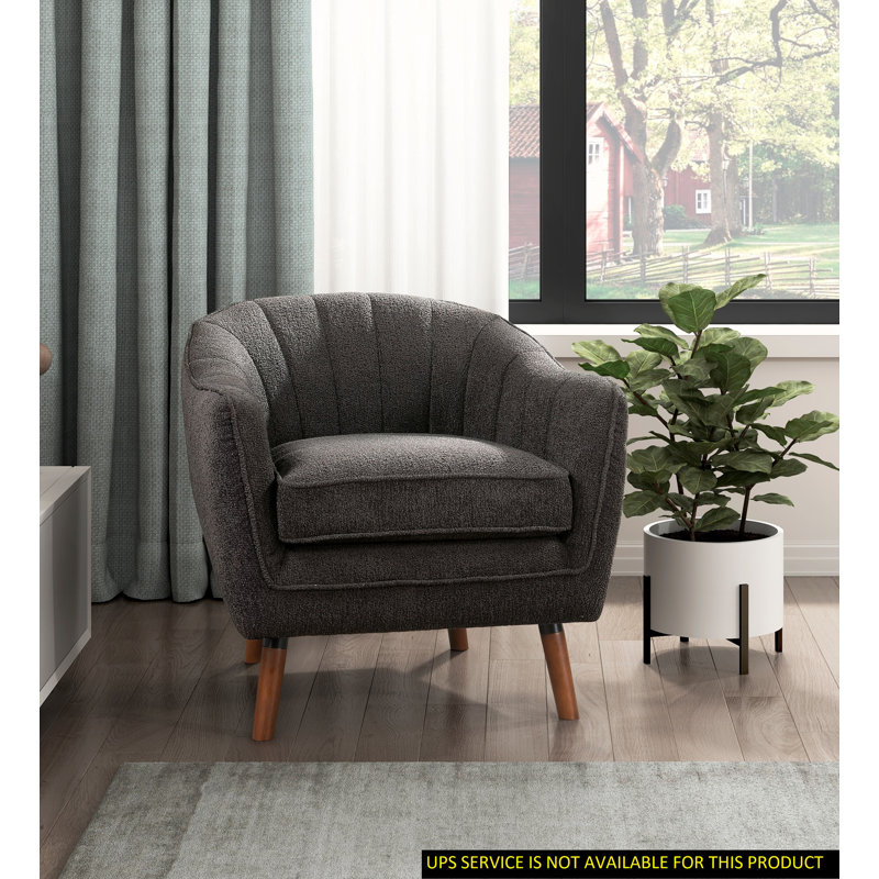 Fauteuil d'appoint Malatesta, Chenille grise incorrecte