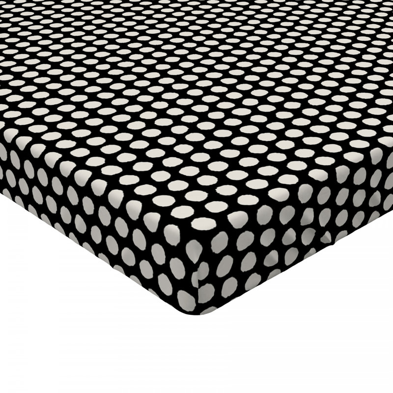 Microfiber Polka Dots Fitted Sheet, Full Fitted Sheet