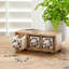 Hand Painted White Floral Ceramic 3 Drawer Chest