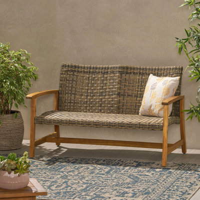 Causeuse de patio Hampton Wood & Wicker