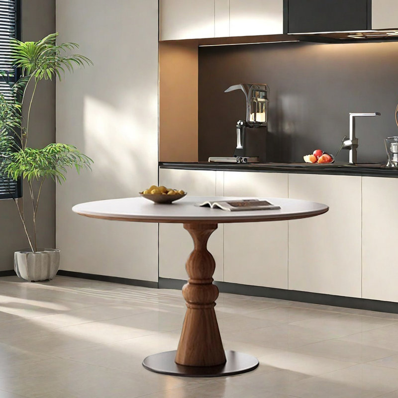 Retro simple sintered stone dinning table