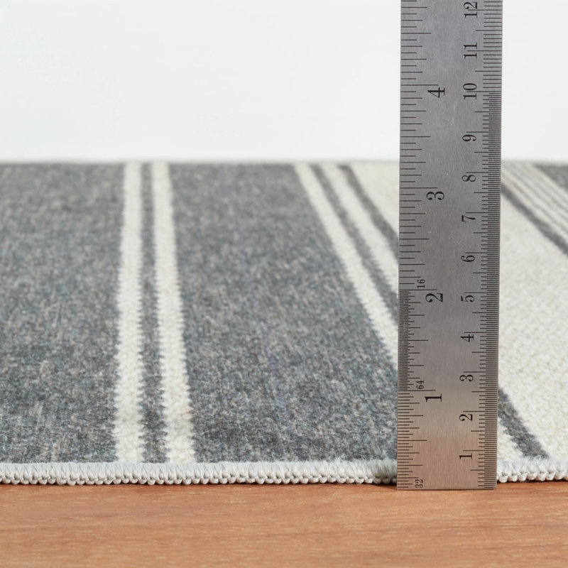 Tapis lavable à rayures Bowman, Rectangle 6 pi x 9 pi