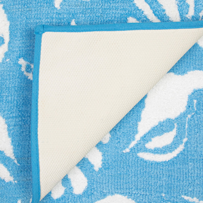 Tapis pour salle de bain Richelle, Bleu