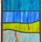 36"H Oversized Geometric Stained Glass Window Panel