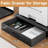 2-Tier Desktop Printer Stand With Fabric Drawer, Prtiner Table With Storage Shelf, Desk Organizer