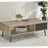 1-Drawer Engineered Wood Coffee Table, Distressed Pine