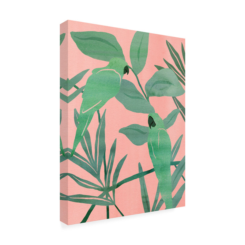 Toile d'extérieur Braylen Melissa Wang «Birds of Paradise I», H 19 po x l 14 po x P 1,5 po