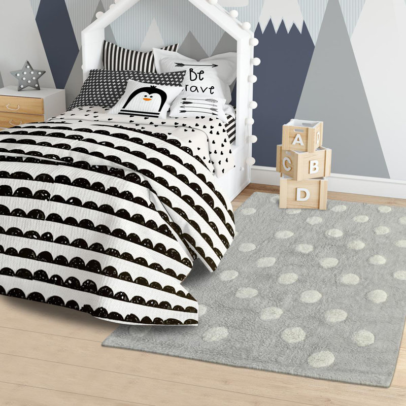 Nunam Polka Dots Hand Woven Area Rug, Rectangle 160 x 230cm